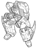 coloriage transformers megabots